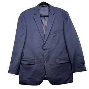 JOS. A. BANK Mens Executive Tailored Fit Wool Suit Jacket 44L Navy Blue